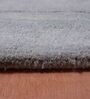 Grey Striped 100% Wool 4 ft x 6 ft Hand Tufted Carpet