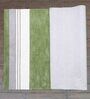Green 100% Wool Geometrical 4  x 6  Feet Hand Tufted Carpet