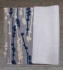 Blue 100% Wool Abstract 4 X 6 Feet Hand Tufted Carpet