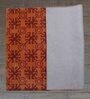 Orange Floral 100% Wool 4 ft x 6 ft Hand Tufted Carpet