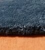 Blue Abstract 100% Wool 4 ft x 6 ft Hand Tufted Carpet