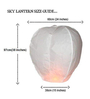 100 Pieces Multicolour Sky Lantern