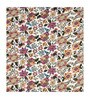 Off-white Floral 144 TC Cotton King Size  King Size Bedsheet With 2 Pillow Cover
