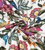 Off-white Floral 144 TC Cotton King Size  King Size Bedsheet With 2 Pillow Cover