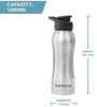 1000 ml Stainless Steel Travel Water Bottle with Sipper Cap