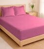 Lavender 1000 Tc Cotton Bedsheet Set With 2 Pillow Covers & 2 Embroidered Cushion Covers