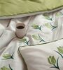 Olive Green 1000 Tc Cotton Reversible King Duvet
