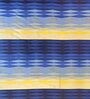 Blue Geometric 104 TC Cotton 1 Double Bedsheet with 2 Pillow Covers
