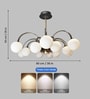 104W 90 cm Smart LED Chandelier with Glass Globes
