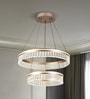 104W Smart LED Chandelier with Multi-Tier Ring Design