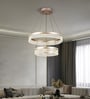104W Smart LED Chandelier with Multi-Tier Ring Design
