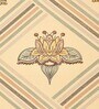 Cream Floral 144 TC Cotton King Size  Bedsheet With 2 Pillow Cover