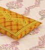 Peach Floral 144 TC Cotton King Size  Bedsheet With 2 Pillow Cover
