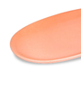 Matt Peach Glazed Ceramic Oval Appetizer Platter