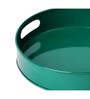 Green Metal Round Serving Tray