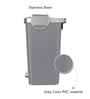 11 Litre Black Stainless Steel Dustbin