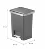 11 Litre Black Stainless Steel Dustbin