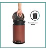 11 Ltr Brown Stainless Steel Step On Dustbin