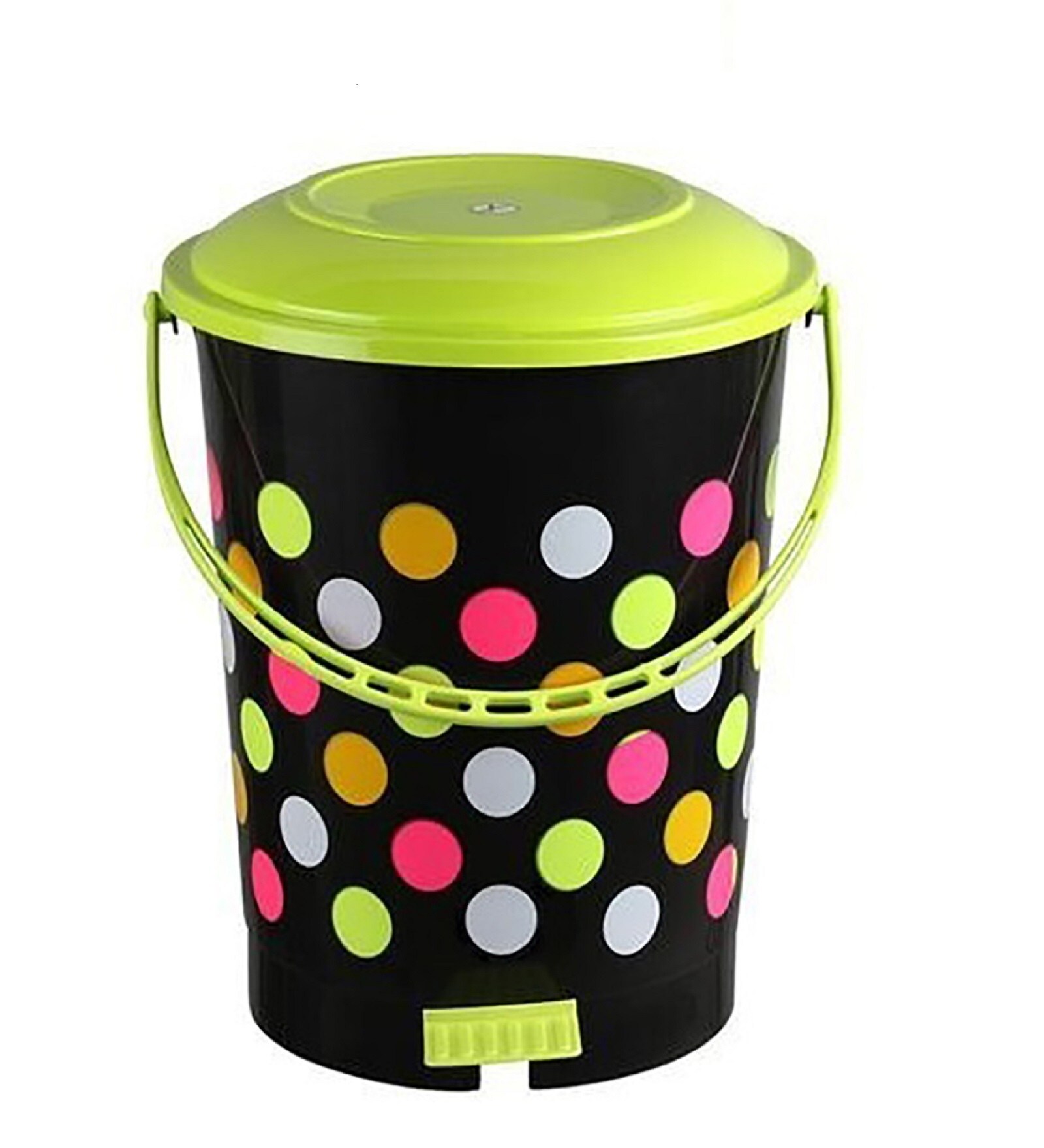 Green 12 Ltrs Plastic SwingTop Dustbins