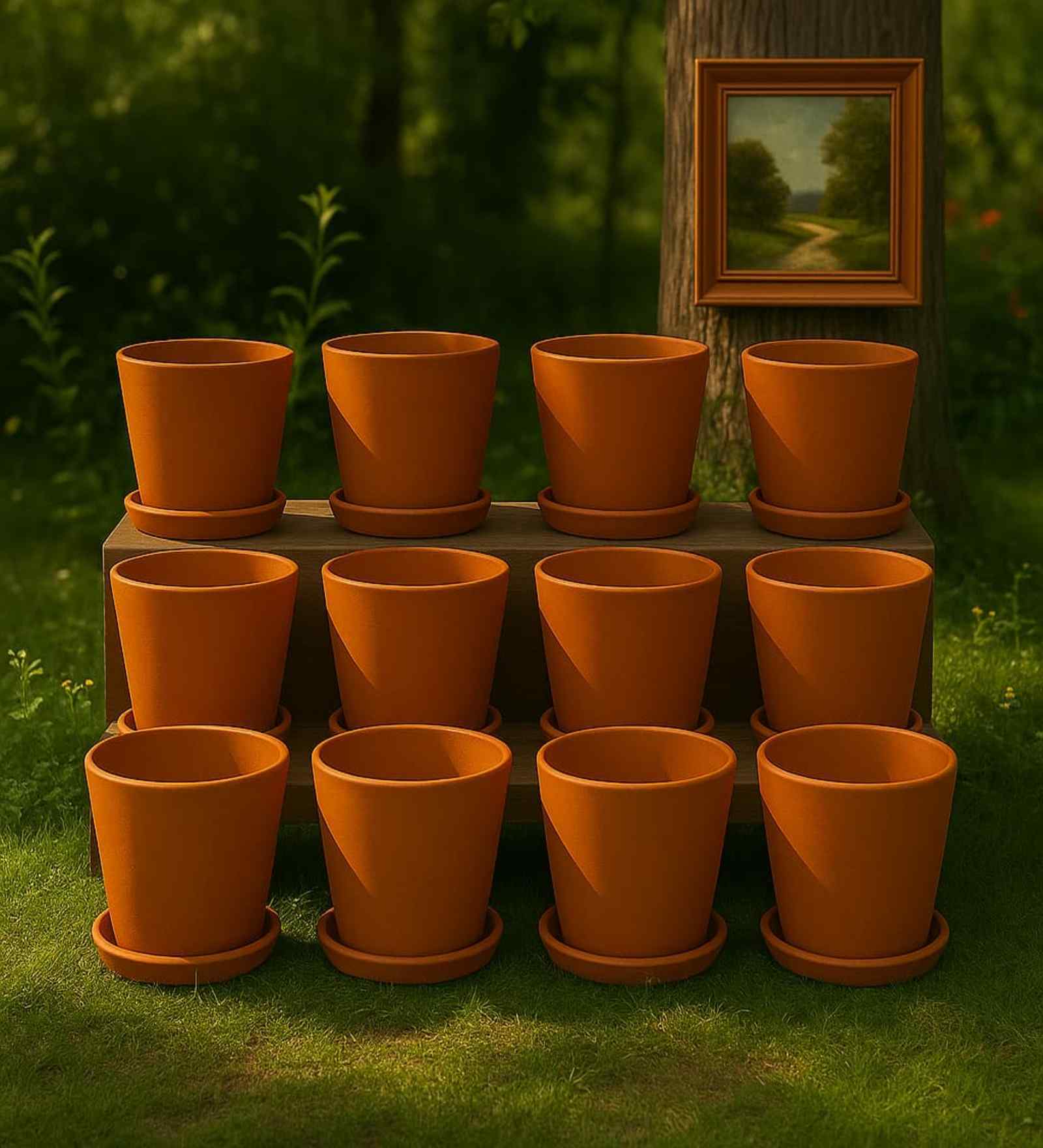 12 Pcs Red Terracotta 5.5 Inchs Planters