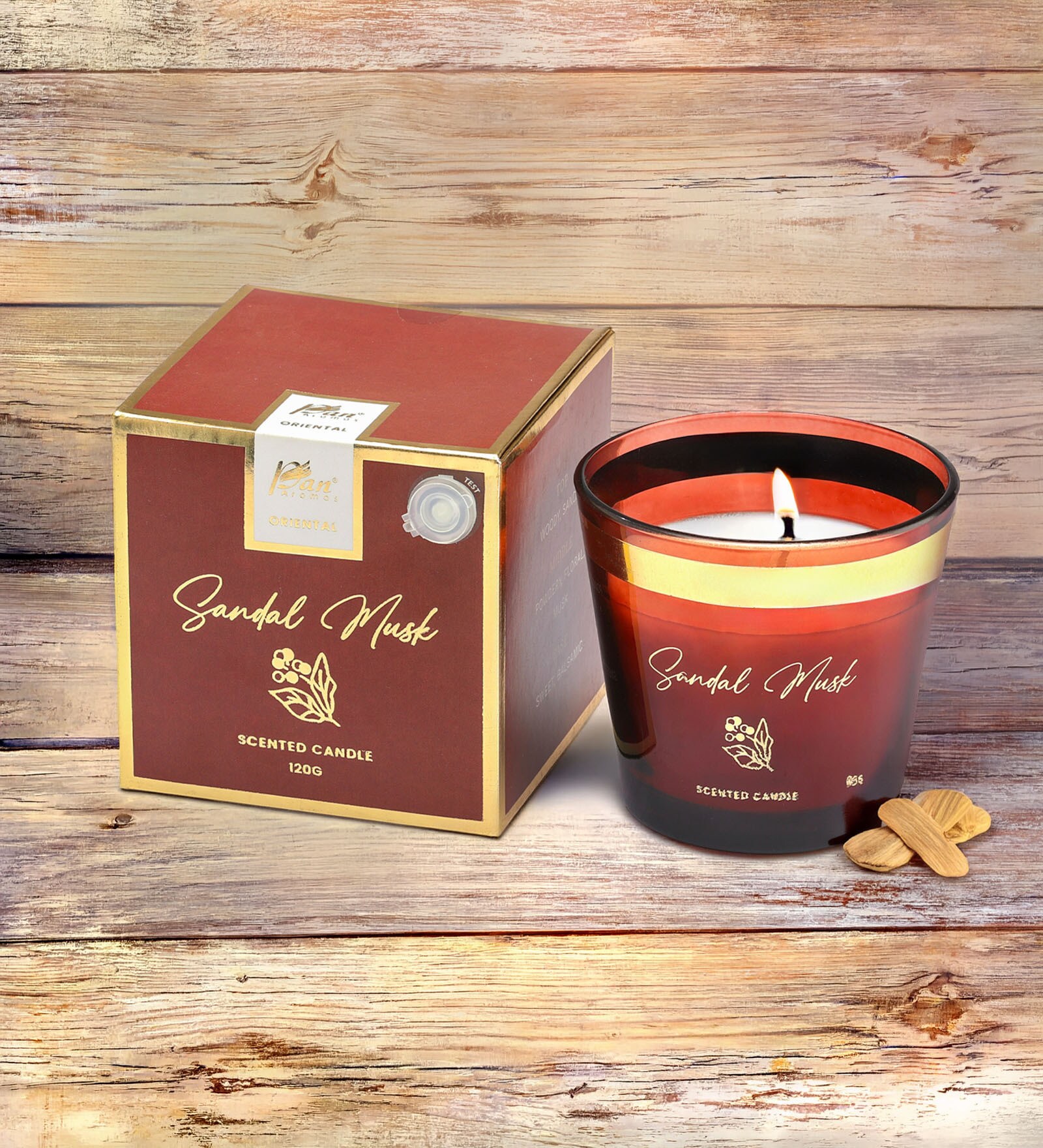 Sandal Musk Oriental Scented Candle 120g