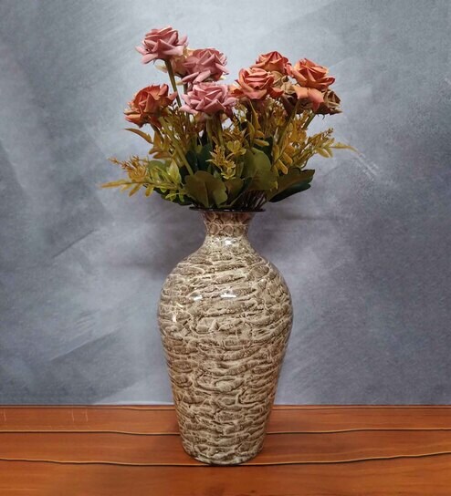 Buy Antique Set of 3 Gold Metal Vase at 54% OFF by Behoma