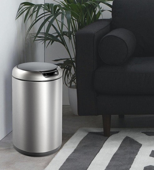 12 Litre Bronze Copper Stainless Steel Dustbin