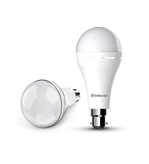 12 W Standard B22 Inverter Bulb (White, Pack of 3)