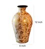 Floral Gold Metal Vase