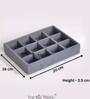 Grey 12 Grids Jewellery Tray