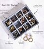 Grey 12 Grids Jewellery Tray