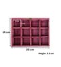 Pink 12 Grids Jewellery Tray