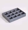 Grey 12 Grids Jewellery Tray
