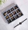 Grey 12 Grids Jewellery Tray