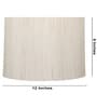 12-Inch Cream Texture Fabric Drum Lampshade