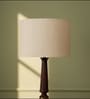 12-Inch Cream Texture Fabric Drum Lampshade