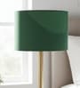 12-Inch Dark Green Fabric Drum Lampshade