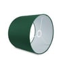 12-Inch Dark Green Fabric Drum Lampshade