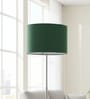 12-Inch Dark Green Fabric Drum Lampshade