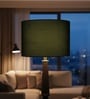 12-Inch Dark Green Fabric Drum Lampshade