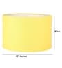 12-Inch Dark Yellow Fabric Drum Lampshade
