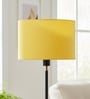 12-Inch Dark Yellow Fabric Drum Lampshade