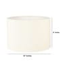 12-Inch Flex Fabric Drum Lampshade