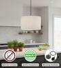 12-Inch Flex Fabric Drum Pendant Light, Modern Hanging Ceiling Lamp