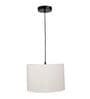 12-Inch Flex Fabric Drum Pendant Light, Modern Hanging Ceiling Lamp