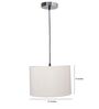 12-Inch Flex Fabric Drum Pendant Light