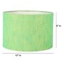 12-Inch Green Texture Fabric Drum Lampshade
