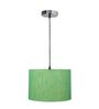 12-Inch Green Texture Fabric Drum Pendant Light