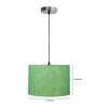 12-Inch Green Texture Fabric Drum Pendant Light