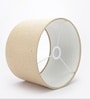 12-Inch Natural Jute Fabric Drum Lampshade